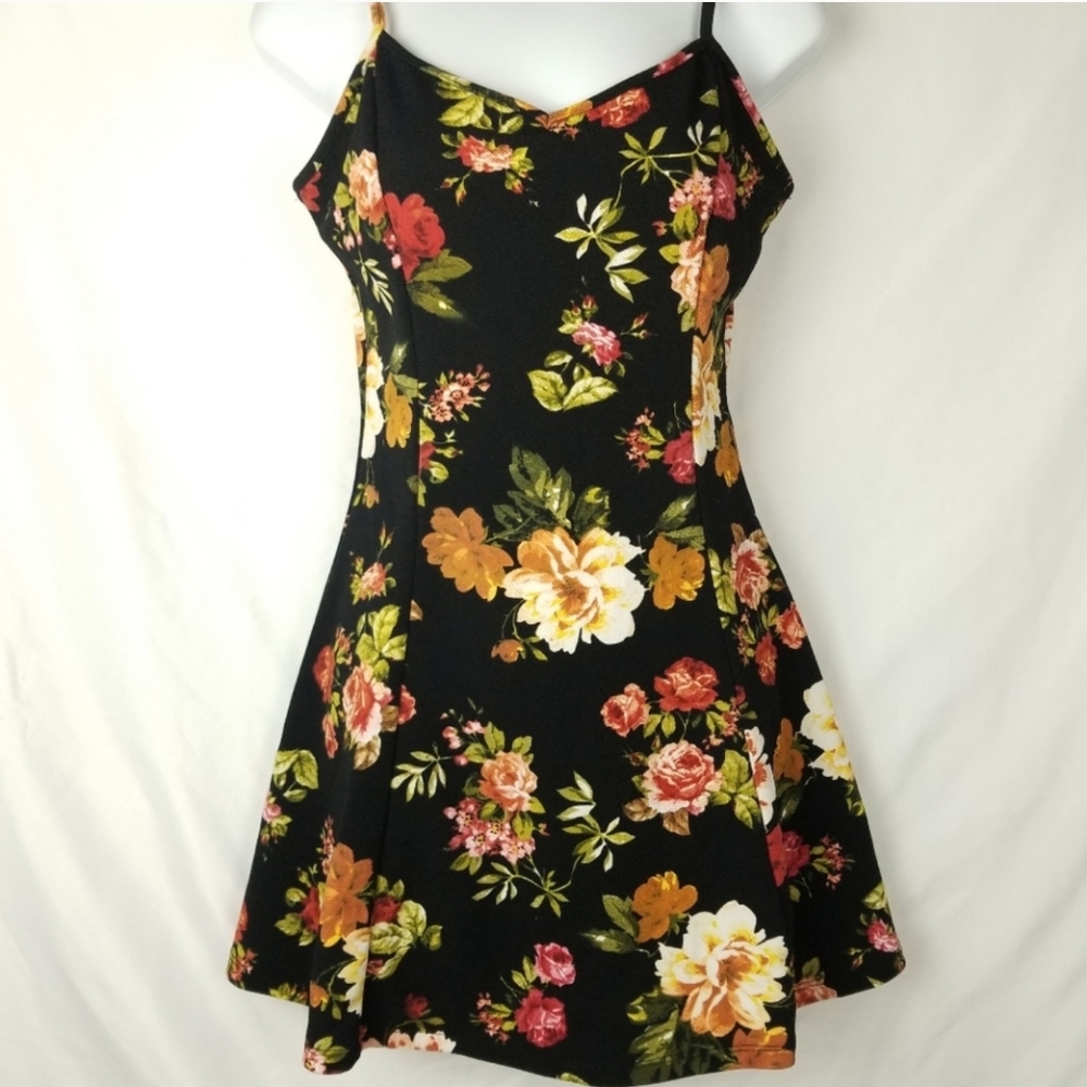 ambiance apparel Floral Sweetheart Dress
